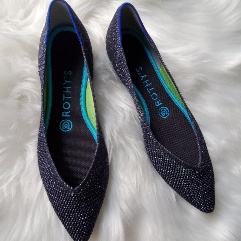 Rothy's Metallic Lattice Sz 7